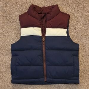 Janie and Jack Burgundy and Navy Kids Vest